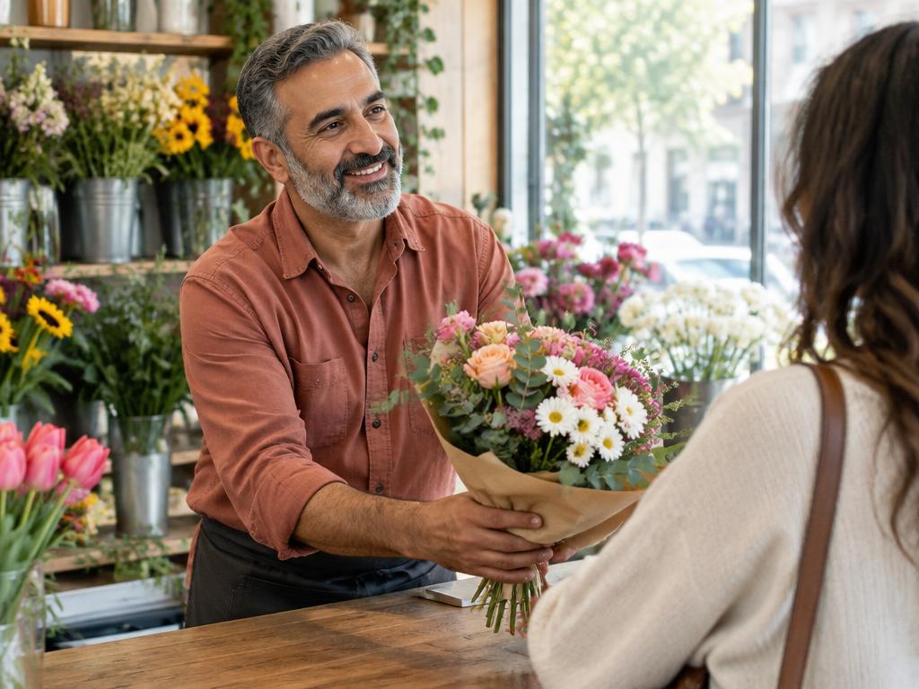 Small business owner in a shop